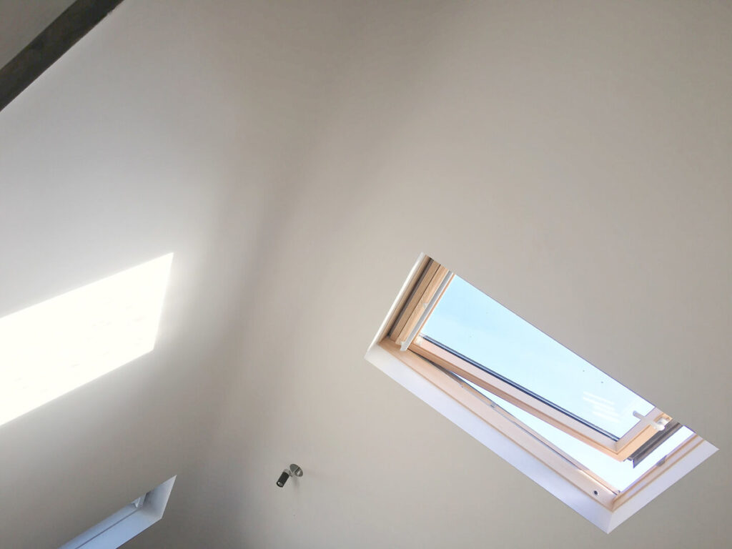 Installerat takfönster